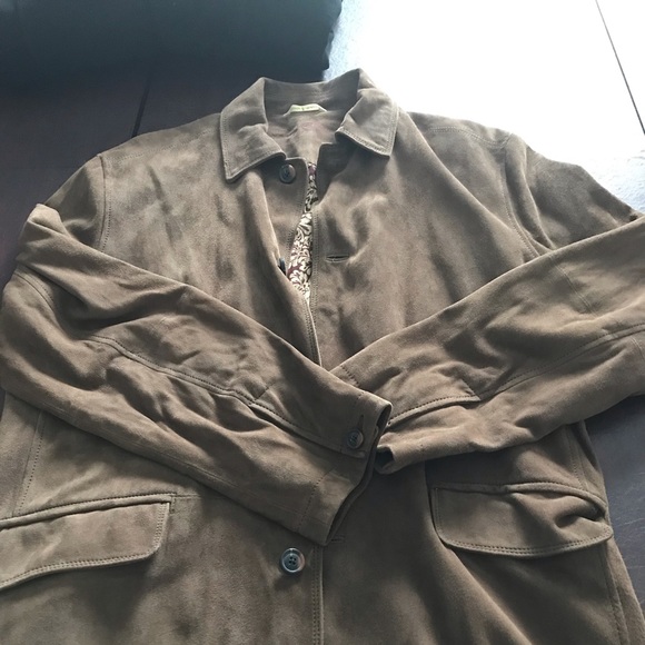 Tommy Bahama genuine Suede coat. Size Large. Super soft-excellent condition - Picture 2 of 5